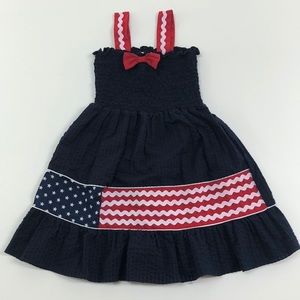 5T girls boutique patriotic summer dress